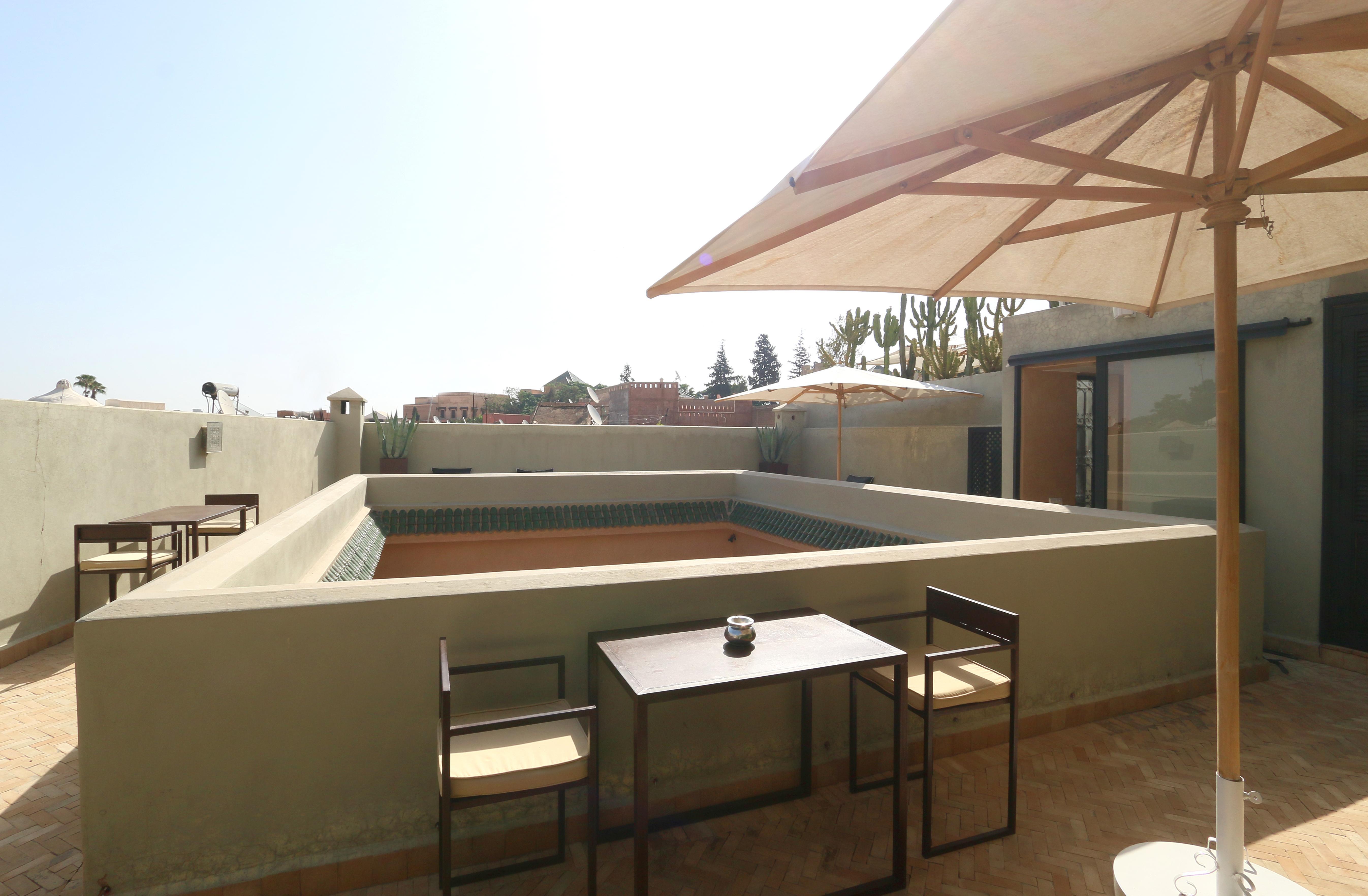 Ambre Epices Medina Riad Marrakesh Buitenkant foto Rooftop terrace